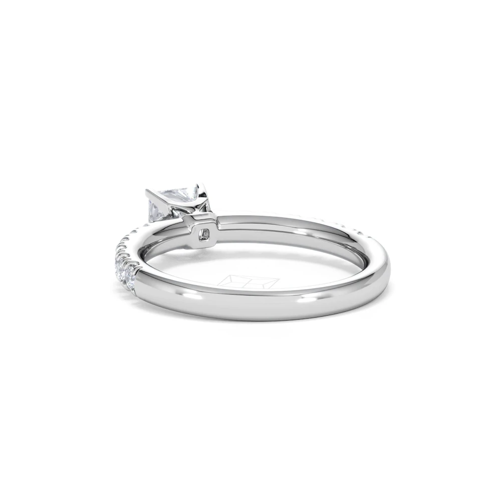 Katerina Lab Princess Diamond Engagement Ring Platinum 0.85ct F/VS1