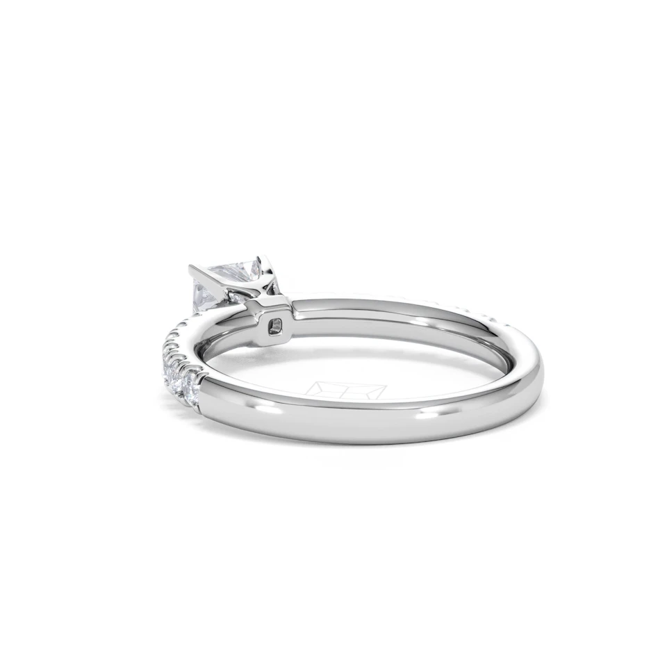 Katerina Princess Diamond Engagement Ring 18KW Gold 0.85ct G/SI2