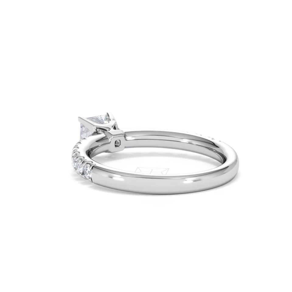 Katerina Lab Princess Diamond Engagement Ring Platinum 0.85ct F/VS1
