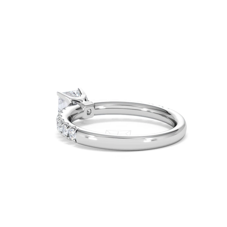 Katerina Lab Princess Diamond Engagement Ring Platinum 0.85ct F/VS1