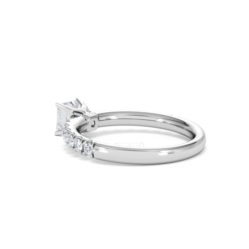 Katerina Lab Princess Diamond Engagement Ring Platinum 0.85ct F/VS1