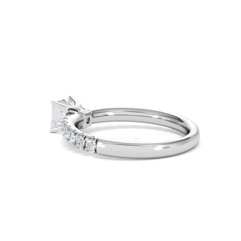 Katerina Lab Princess Diamond Engagement Ring Platinum 0.85ct F/VS1