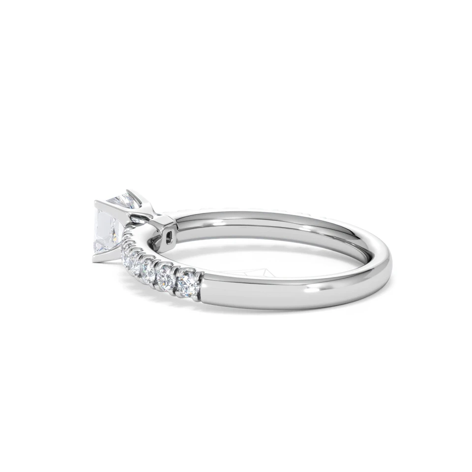 Katerina Lab Princess Diamond Engagement Ring Platinum 0.85ct F/VS1