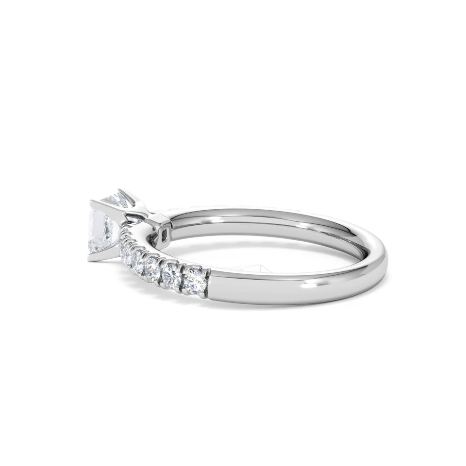Katerina Lab Princess Diamond Engagement Ring Platinum 0.85ct F/VS1