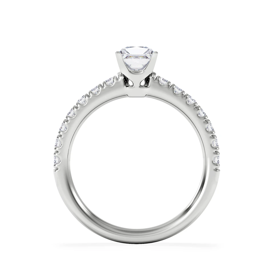 Katerina Princess Diamond Engagement Ring Platinum 0.85ct G/SI2