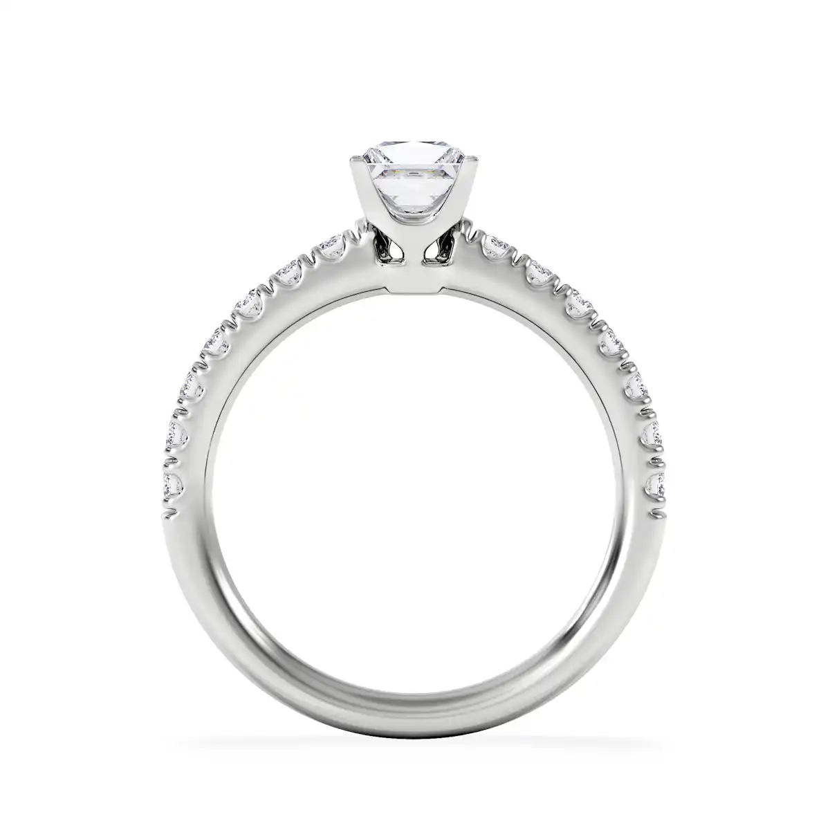 Katerina Princess Diamond Engagement Ring Platinum 0.85ct G/SI2