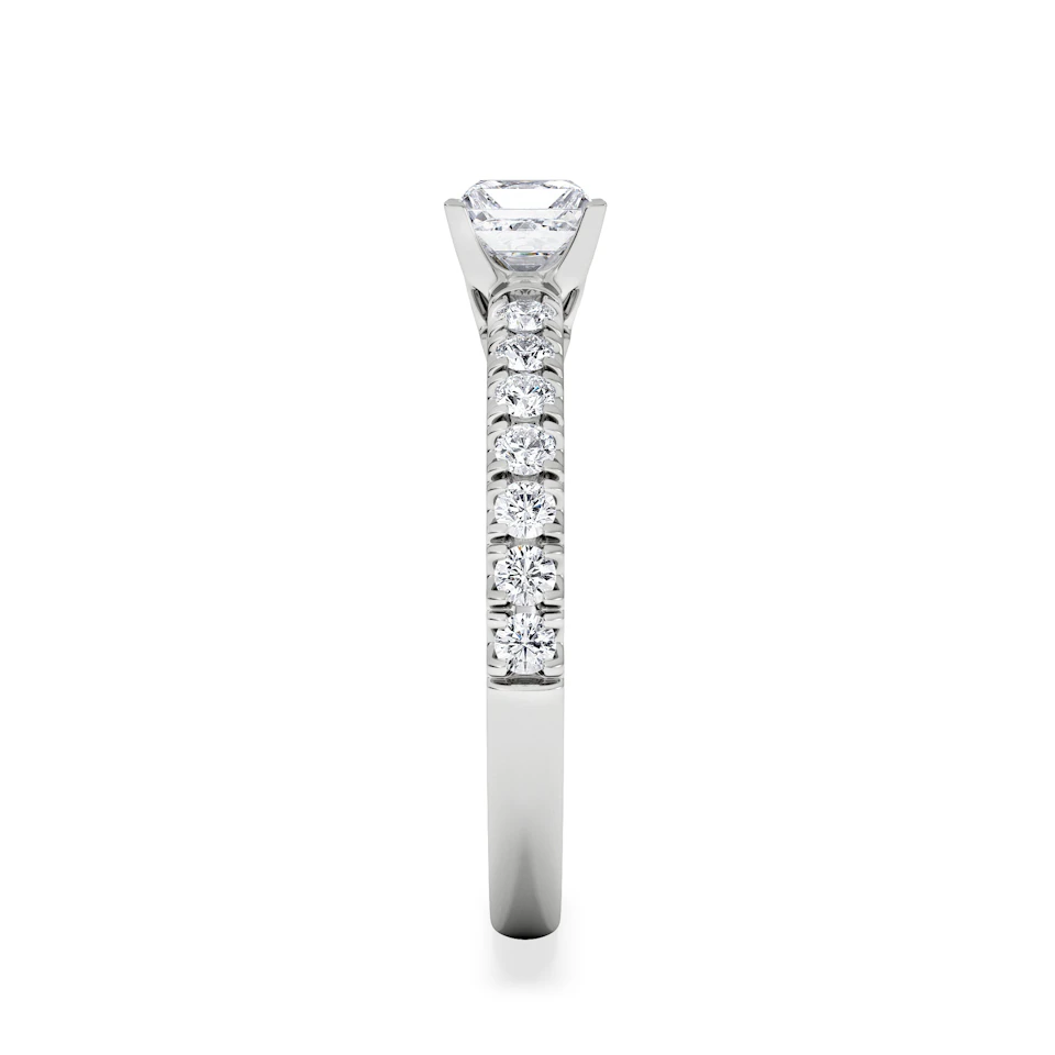 Katerina Lab Princess Diamond Engagement Ring Platinum 0.85ct F/VS1