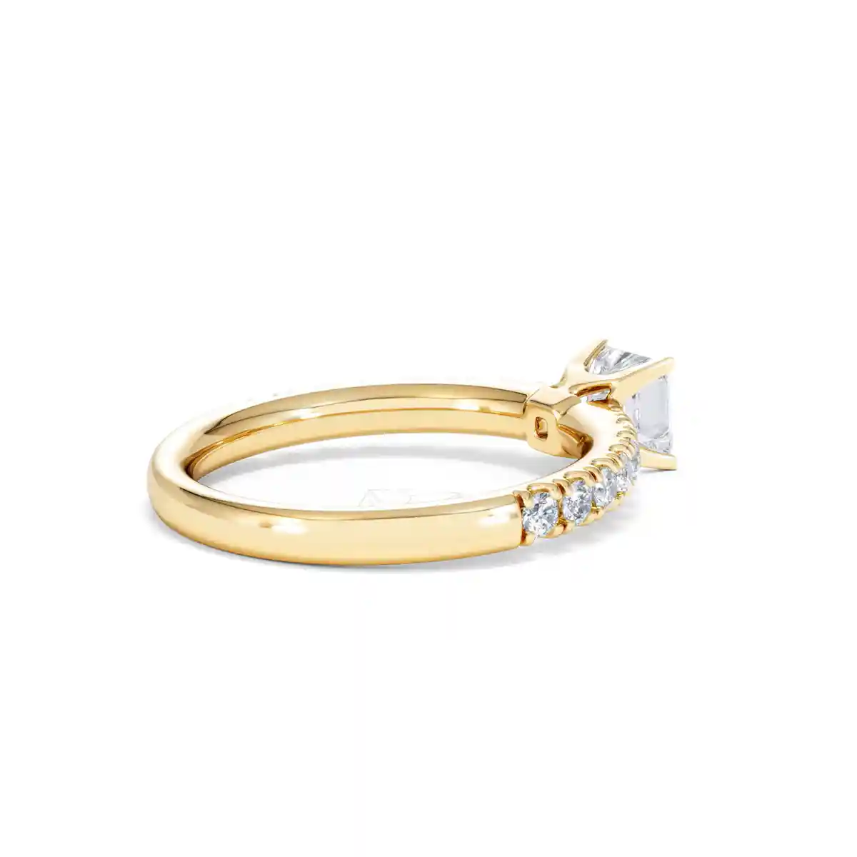 Katerina Lab Princess Diamond Engagement Ring 18K Gold 0.85ct F/VS1