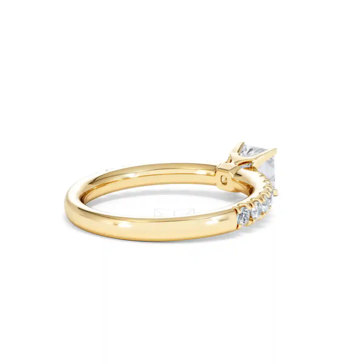 Katerina Lab Princess Diamond Engagement Ring 18K Gold 0.85ct F/VS1