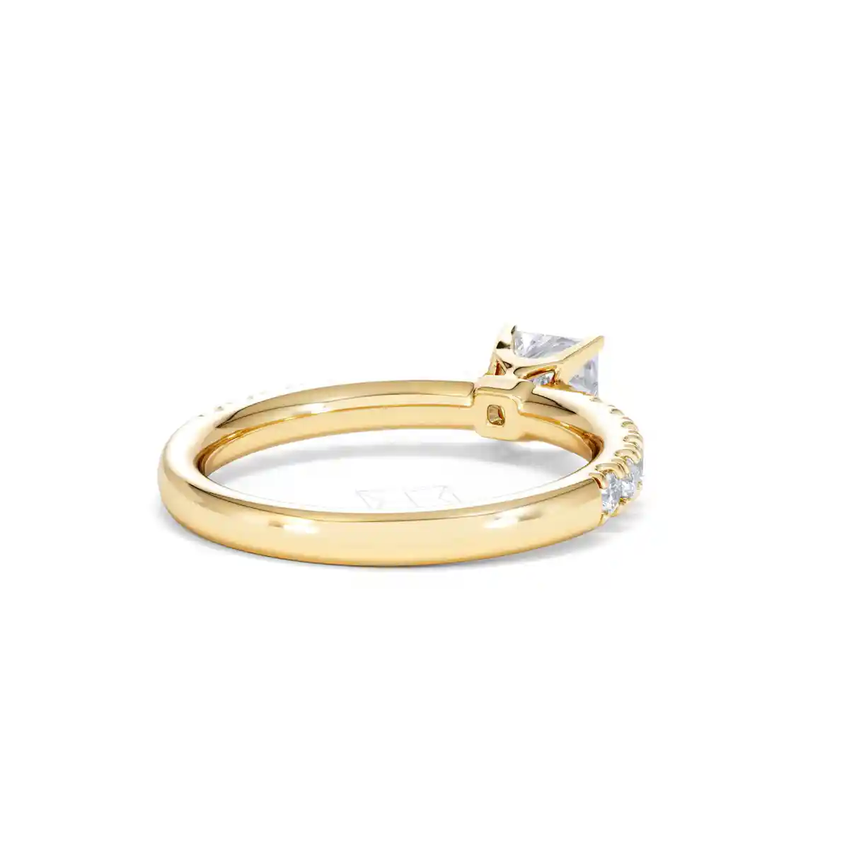 Katerina Lab Princess Diamond Engagement Ring 18K Gold 0.85ct F/VS1
