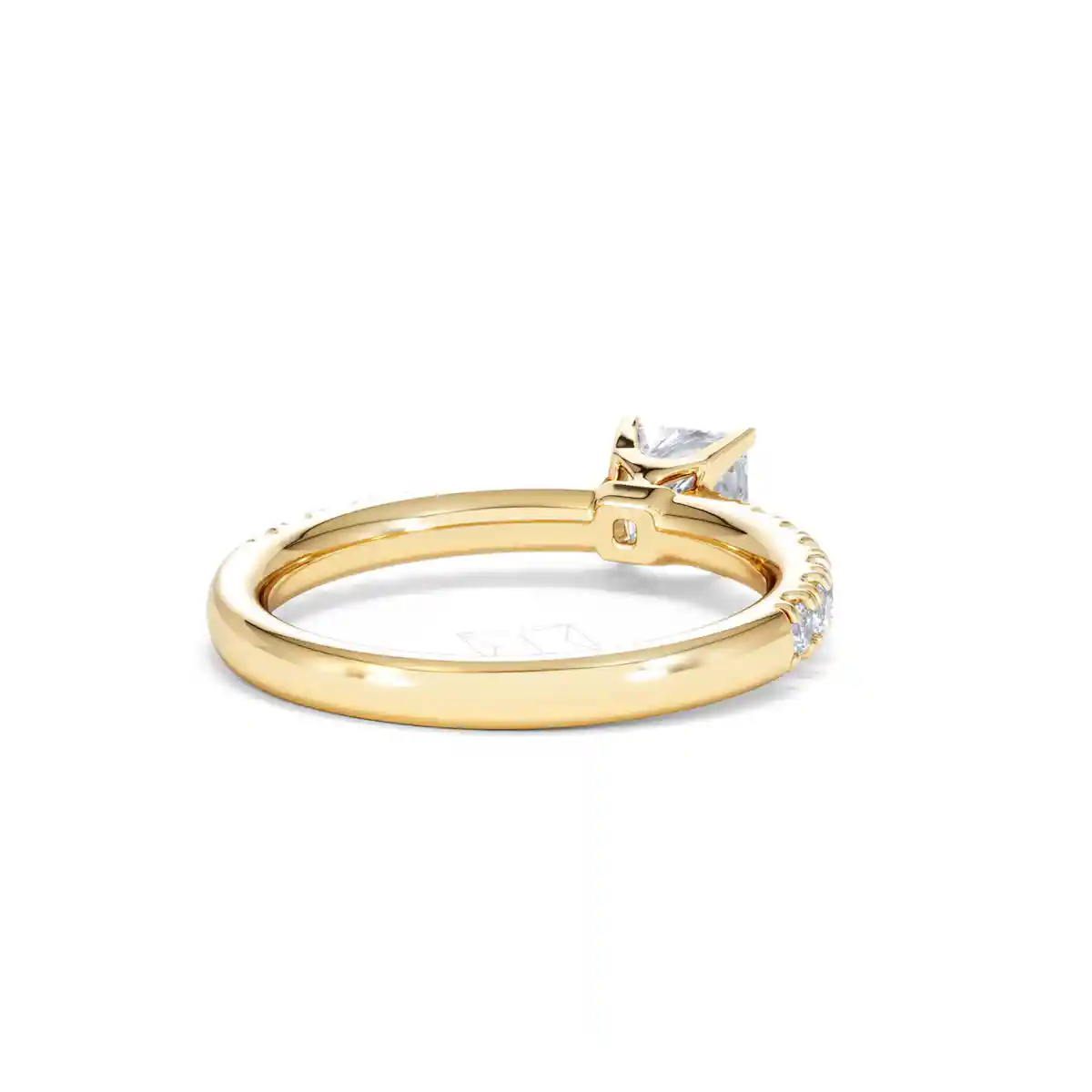 Katerina Lab Princess Diamond Engagement Ring 18K Gold 0.85ct F/VS1