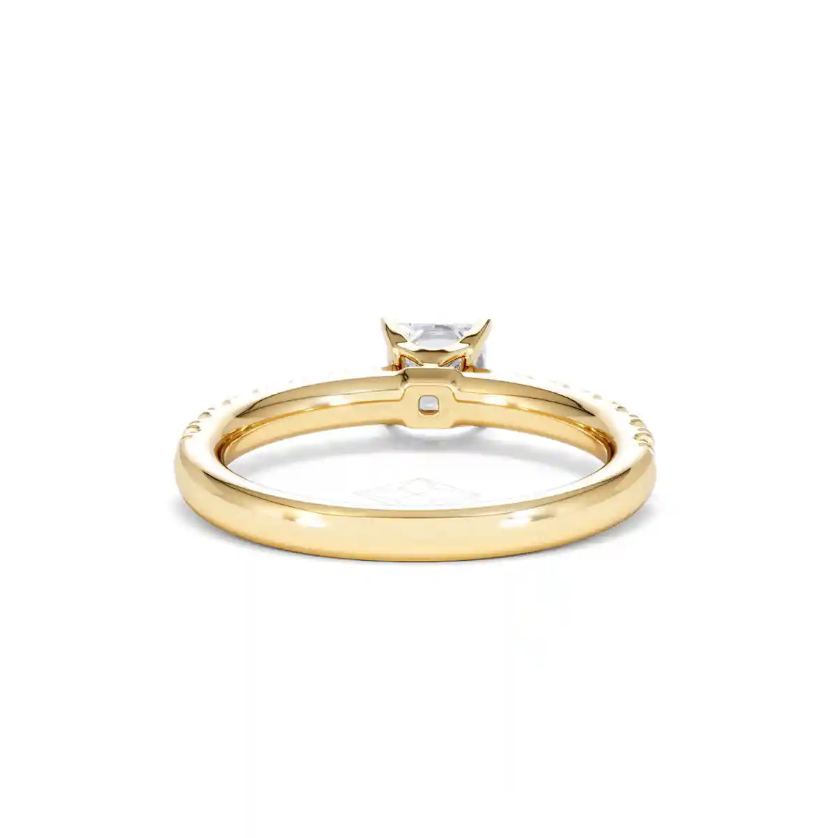 Katerina Lab Princess Diamond Engagement Ring 18K Gold 0.85ct F/VS1
