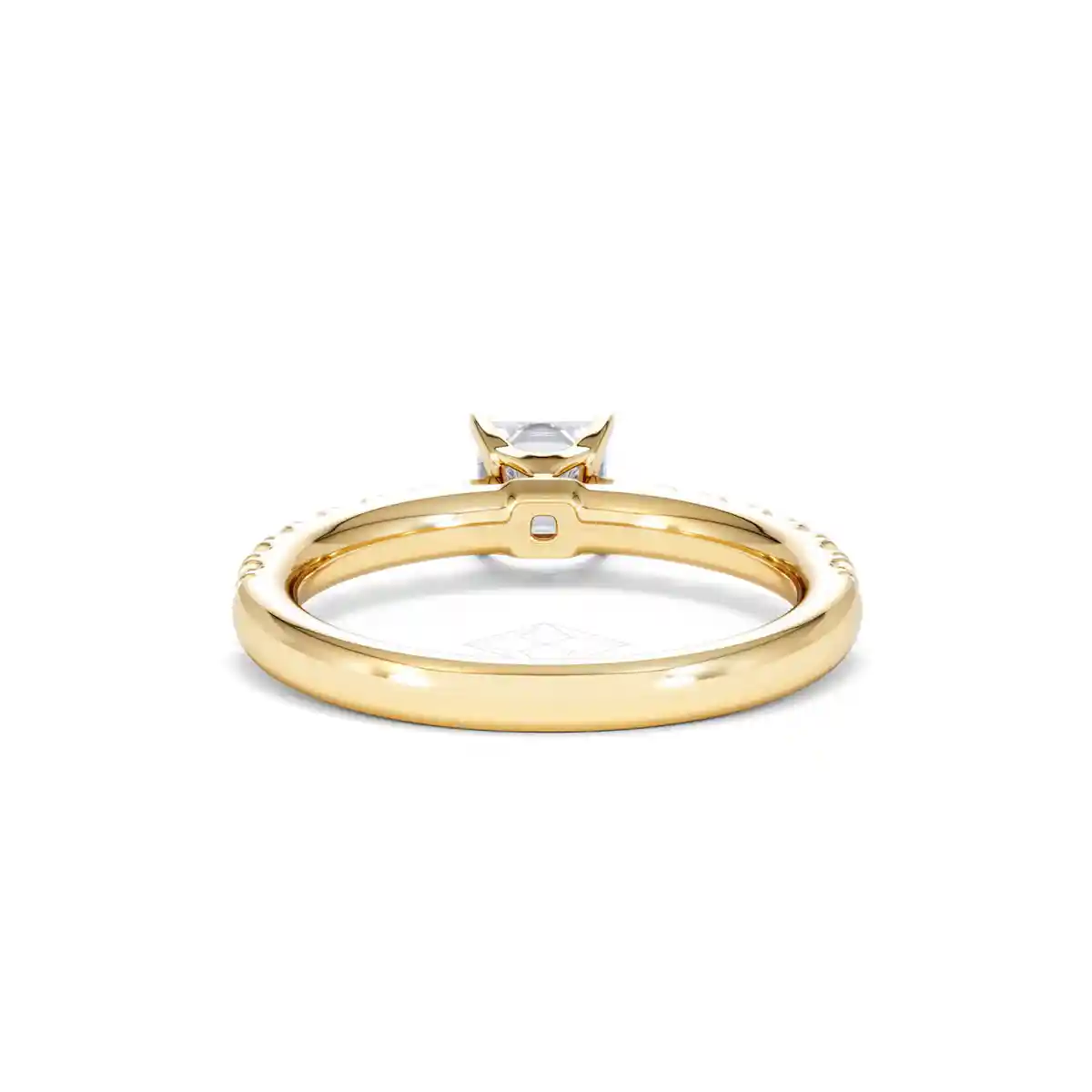 Katerina Lab Princess Diamond Engagement Ring 18K Gold 0.85ct F/VS1
