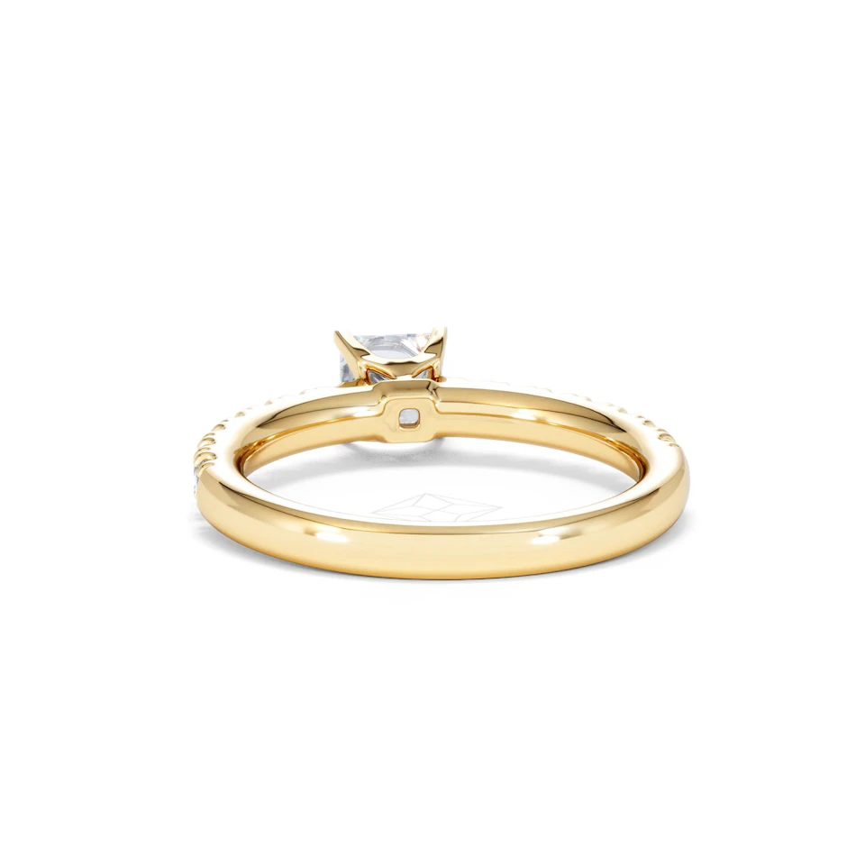 Katerina Lab Princess Diamond Engagement Ring 18K Gold 0.85ct F/VS1