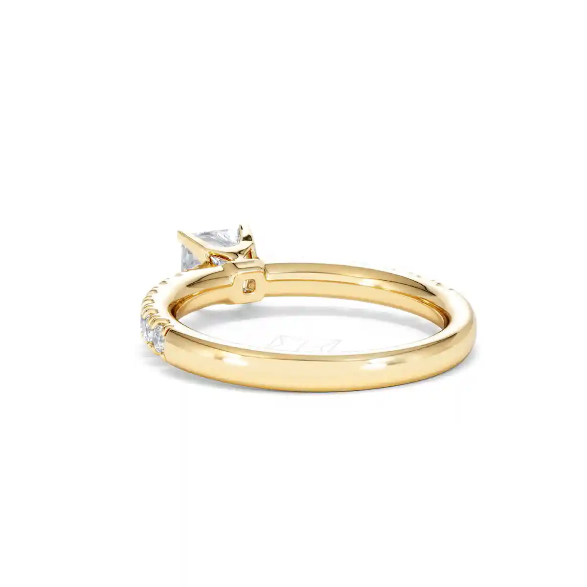 Katerina Lab Princess Diamond Engagement Ring 18K Gold 0.85ct F/VS1