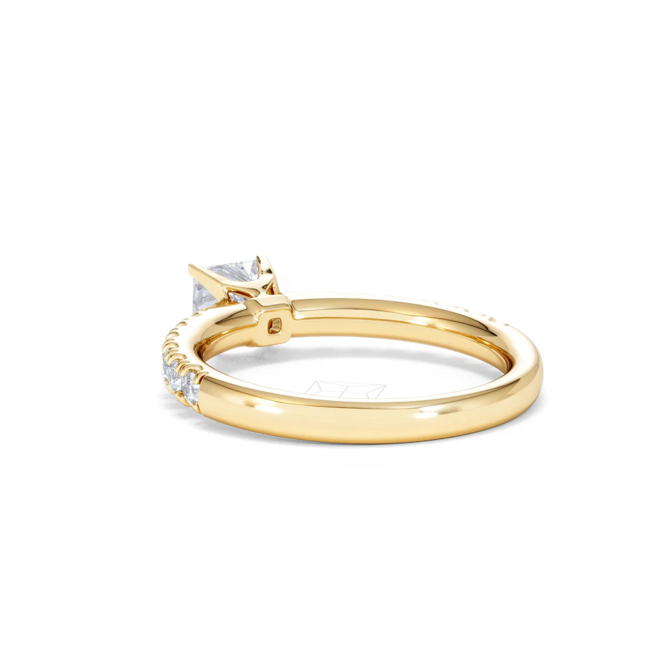 Katerina Lab Princess Diamond Engagement Ring 18K Gold 0.85ct F/VS1
