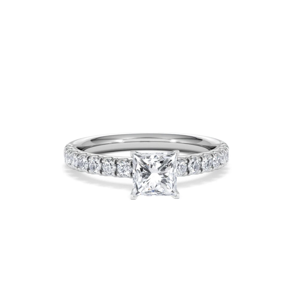 Katerina GIA Princess Diamond Engagement Ring Platinum 1.15ct G/SI2