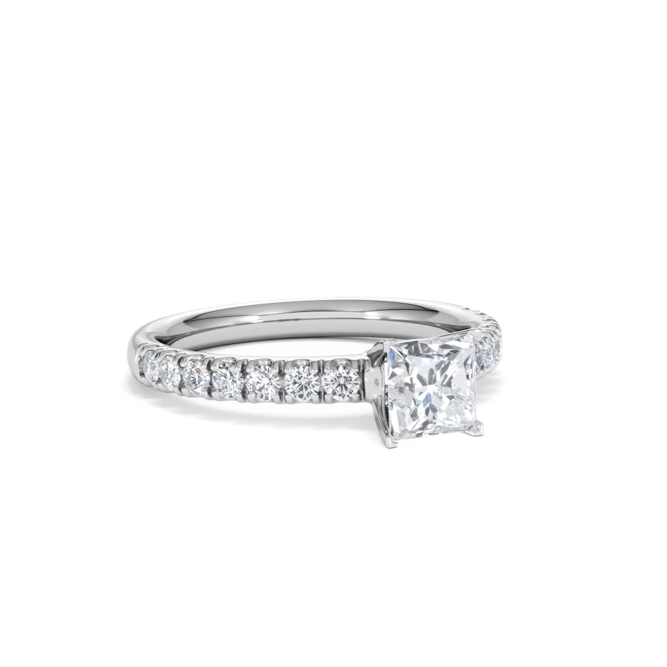 Katerina GIA Princess Diamond Engagement Ring Platinum 1.15ct G/SI2