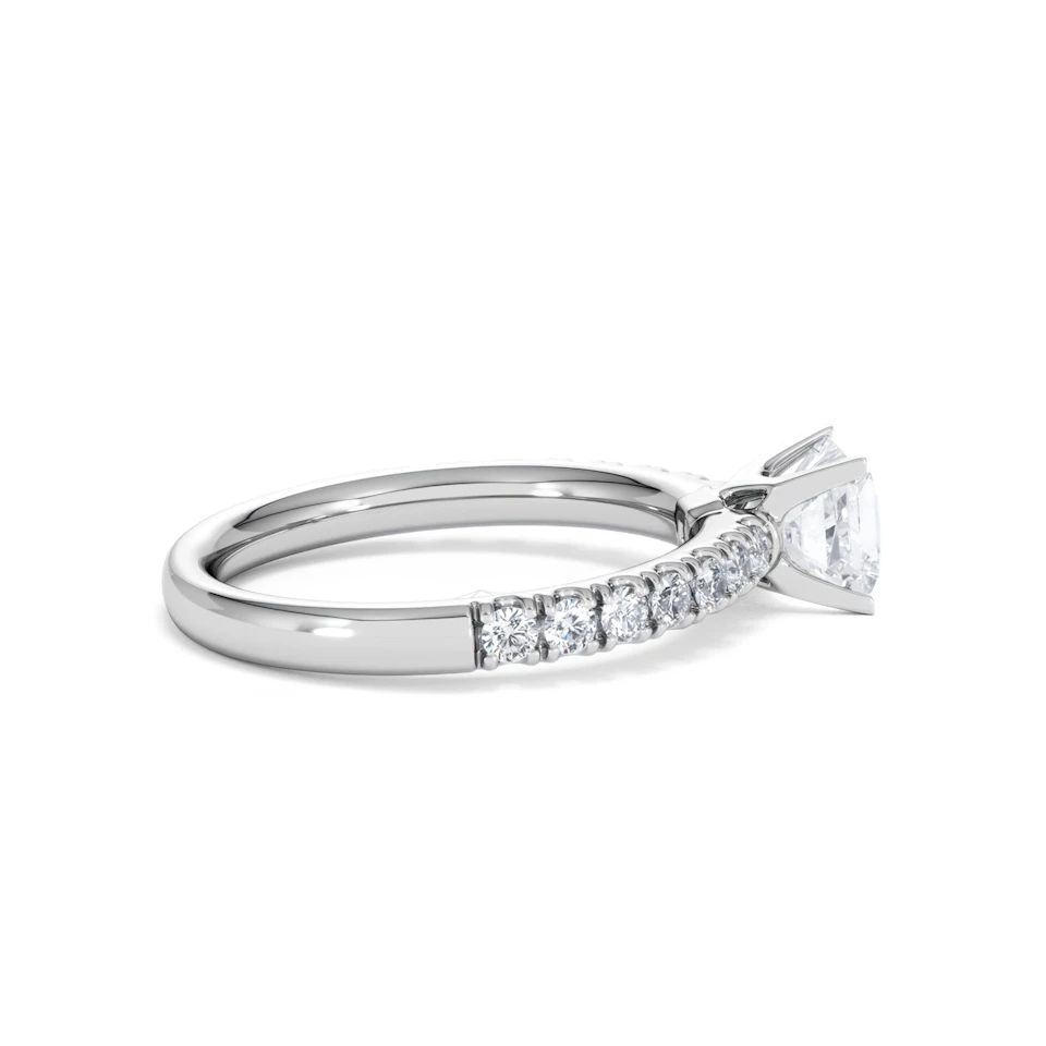 Katerina GIA Princess Diamond Engagement Ring 18KW Gold 1.15ct G/SI2