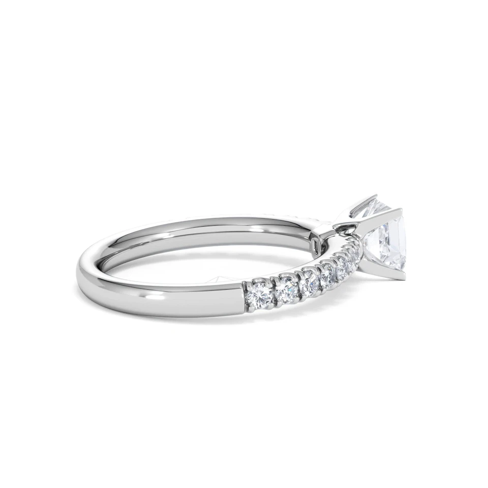 Katerina GIA Princess Diamond Engagement Ring 18KW Gold 1.15ct G/SI2