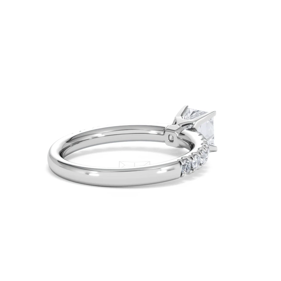 Katerina GIA Princess Diamond Engagement Ring 18KW Gold 1.15ct G/SI2