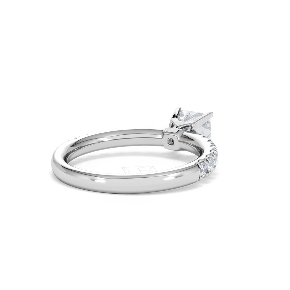Katerina GIA Princess Diamond Engagement Ring 18KW Gold 1.15ct G/SI2