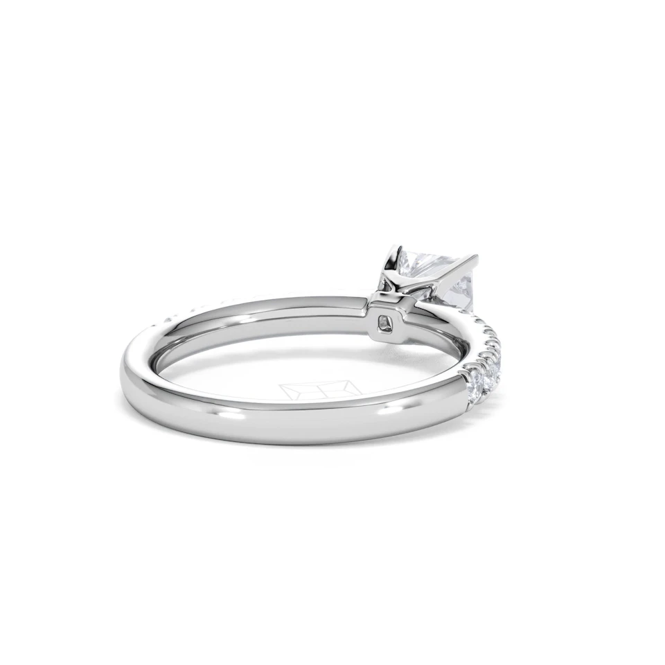 Katerina GIA Princess Diamond Engagement Ring 18KW Gold 1.15ct G/SI2