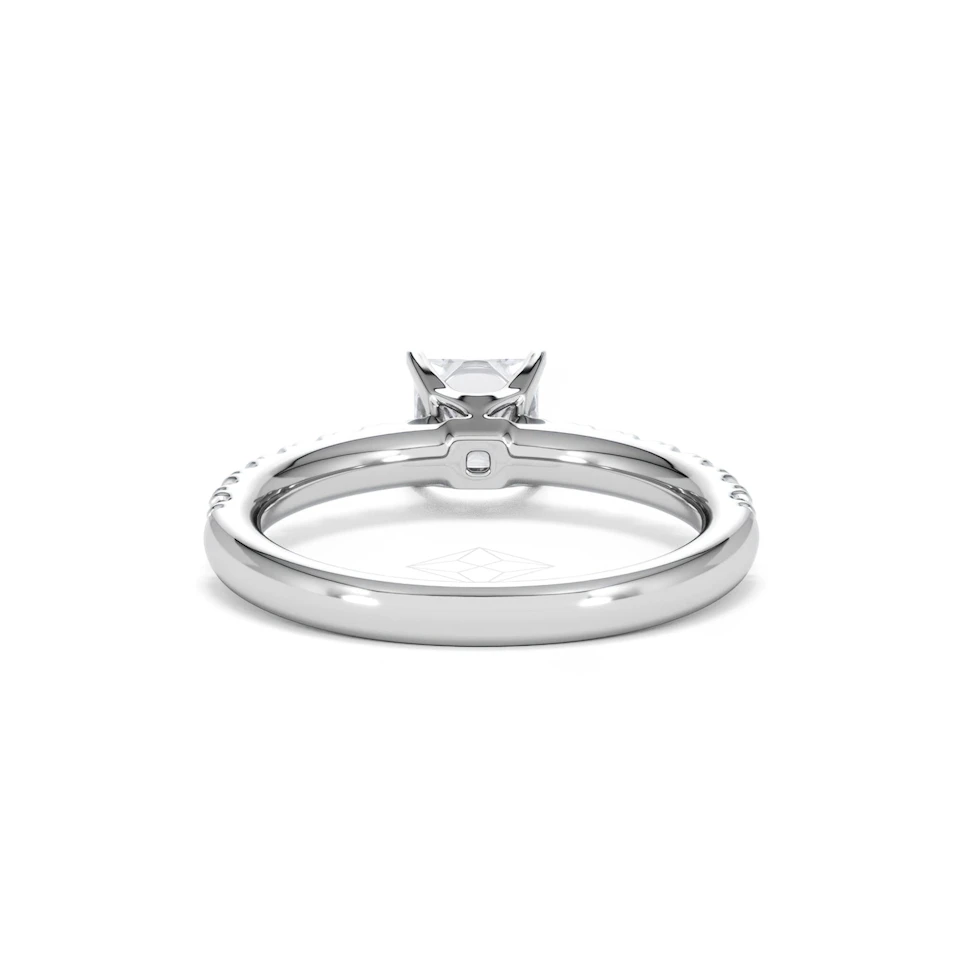 Katerina GIA Princess Diamond Engagement Ring 18KW Gold 1.15ct G/SI2
