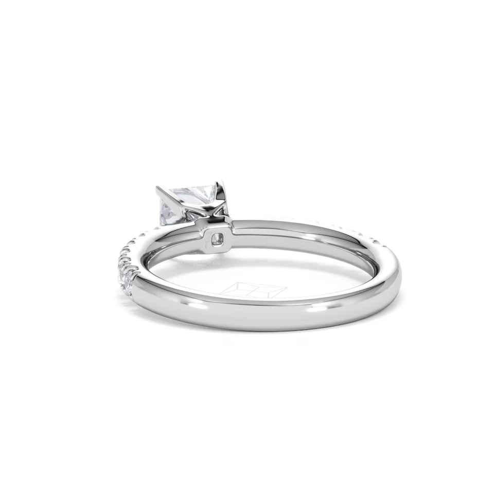 Katerina GIA Princess Diamond Engagement Ring 18KW Gold 1.15ct G/SI2