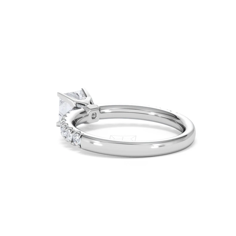 Katerina GIA Princess Diamond Engagement Ring 18KW Gold 1.15ct G/SI2