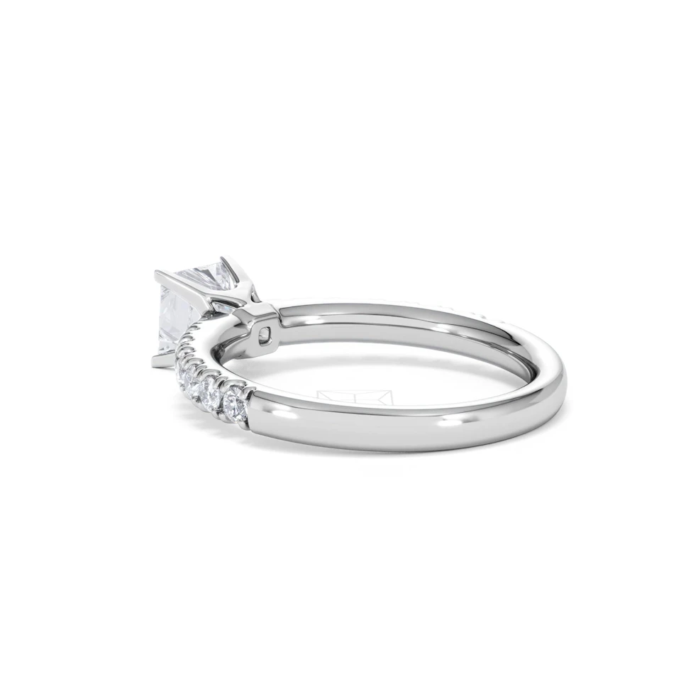 Katerina GIA Princess Diamond Engagement Ring 18KW Gold 1.15ct G/SI2