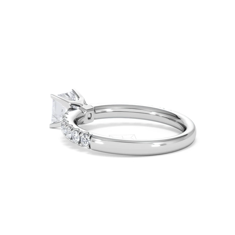 Katerina GIA Princess Diamond Engagement Ring 18KW Gold 1.15ct G/SI2