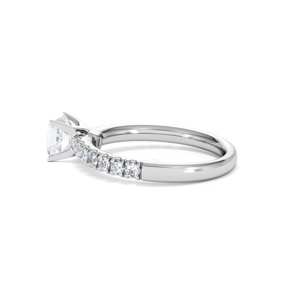 Katerina GIA Princess Diamond Engagement Ring 18KW Gold 1.15ct G/SI2
