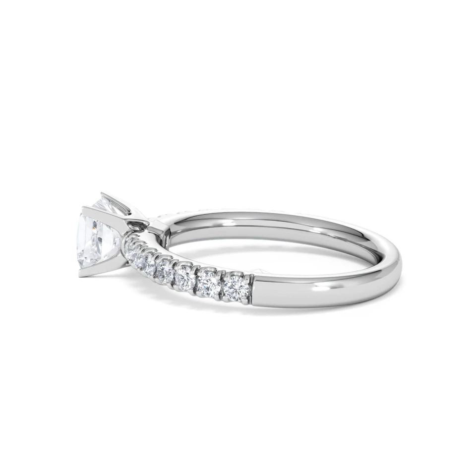 Katerina GIA Princess Diamond Engagement Ring 18KW Gold 1.15ct G/SI2