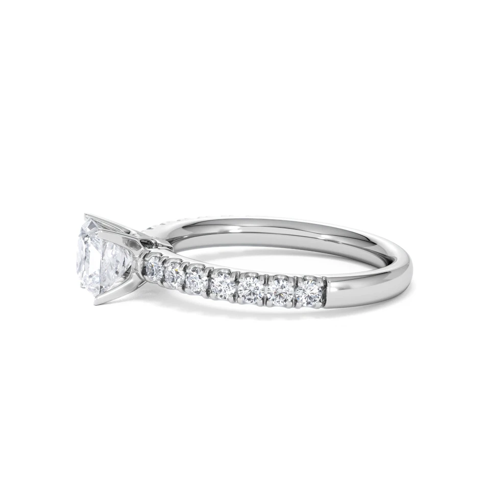 Katerina GIA Princess Diamond Engagement Ring 18KW Gold 1.15ct G/SI2