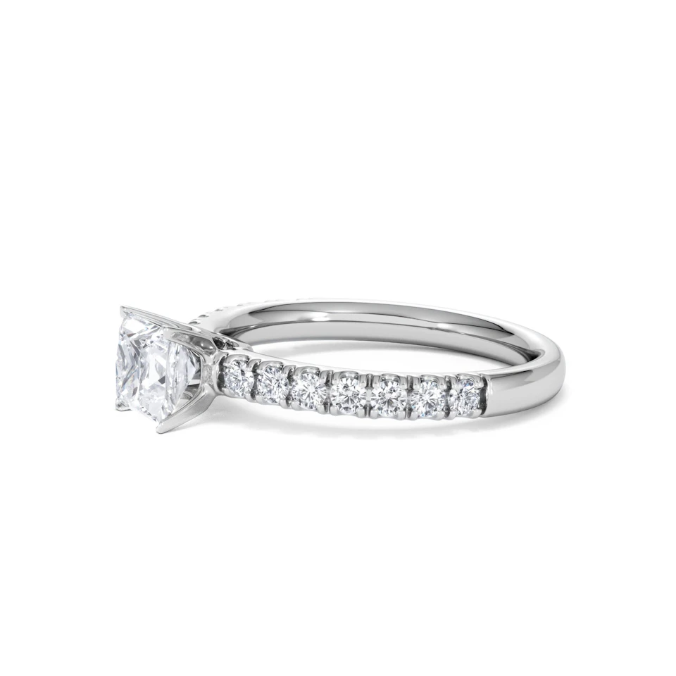 Katerina GIA Princess Diamond Engagement Ring 18KW Gold 1.15ct G/SI2