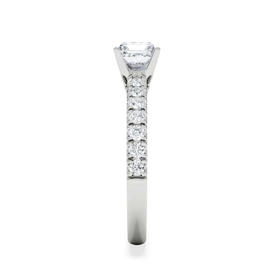 Katerina GIA Princess Diamond Engagement Ring 18KW Gold 1.15ct G/SI2