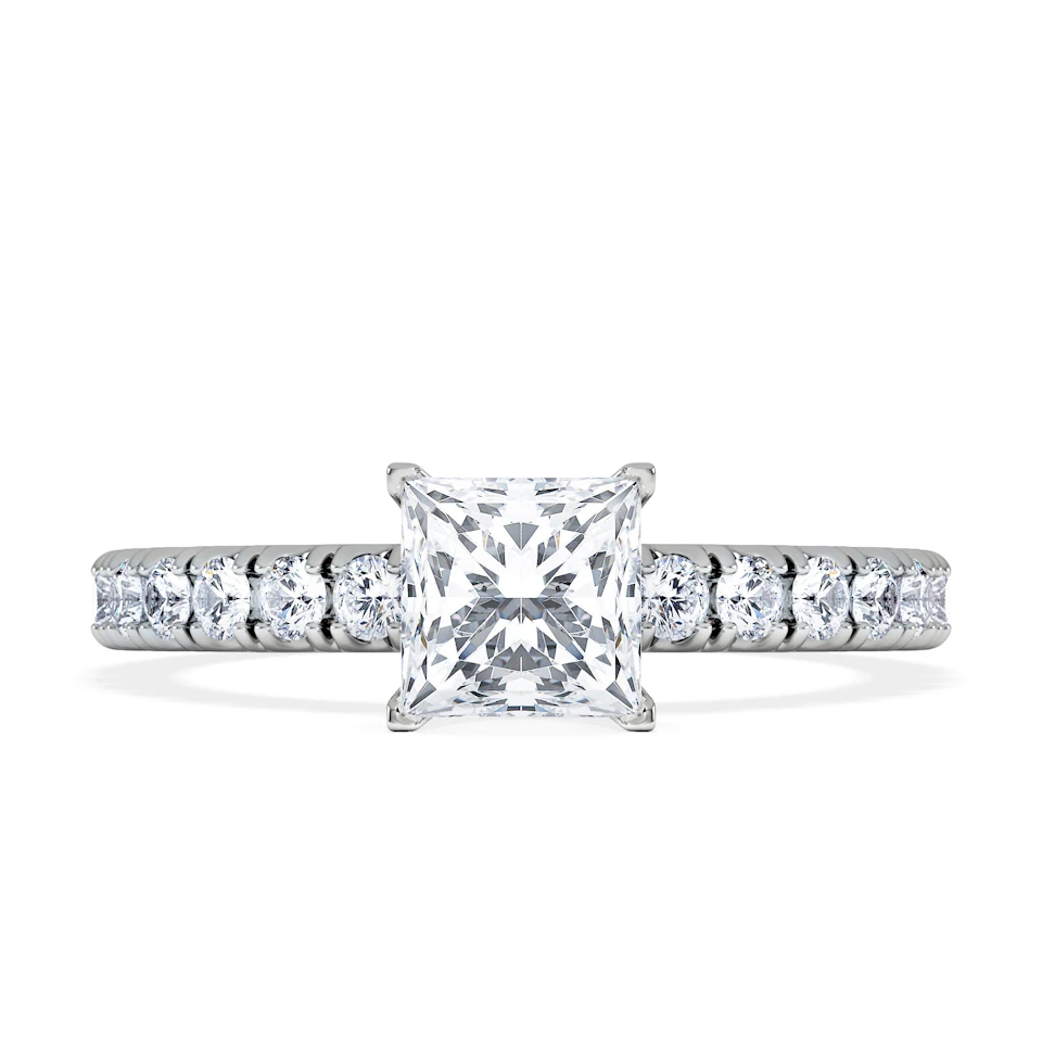 Katerina GIA Princess Diamond Engagement Ring Platinum 1.15ct G/SI2