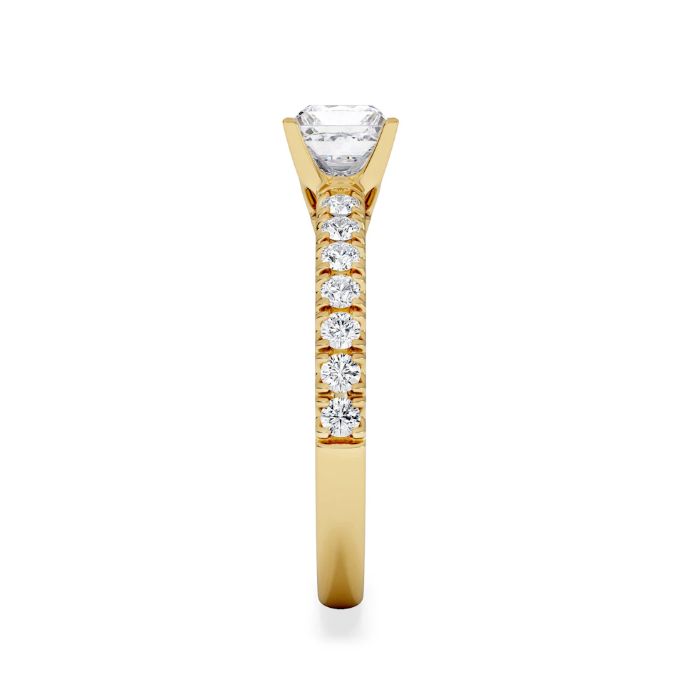 Katerina GIA Princess Diamond Engagement Ring 18K Gold 1.15ct G/SI2