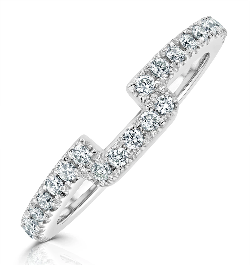 Annabelle Matching Wedding Band 0.30ct G/Si Diamond in 18K White Gold