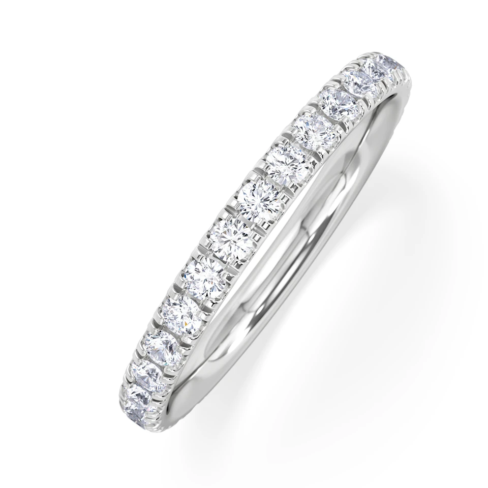 Amora 0.50ct Lab Diamond Set Ring Set in 18K White Gold