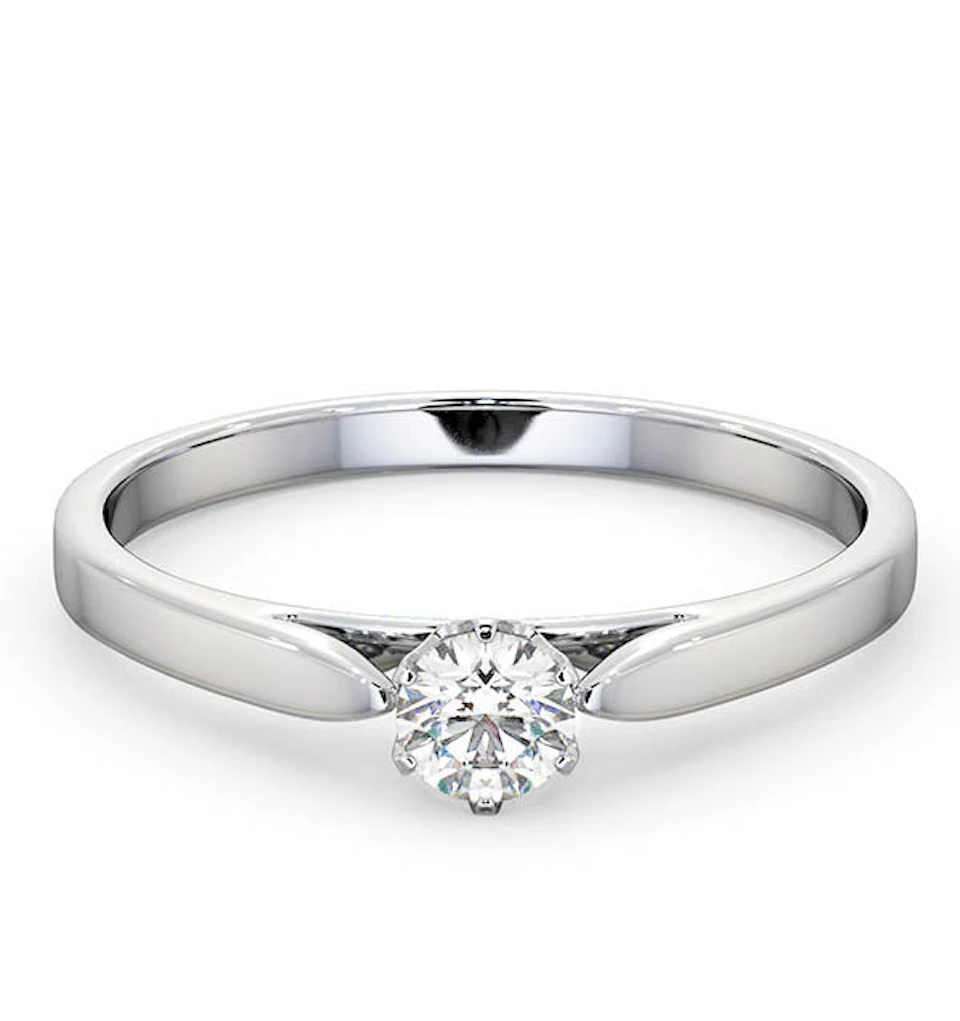 Low Set Chloe Lab Diamond Engagement Ring 0.25CT G/SI1 Platinum