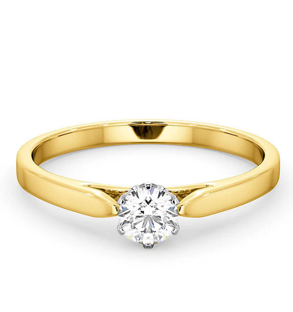 Low Set Chloe Lab Diamond Engagement Ring 0.33CT G/SI1 18K Gold