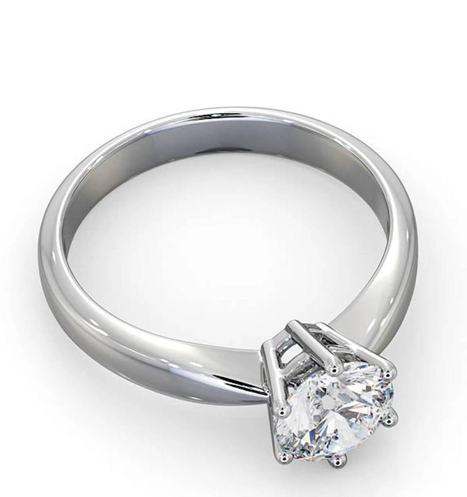 Certified High Set Chloe 18KW DIAMOND Engagement Ring 1.00CT