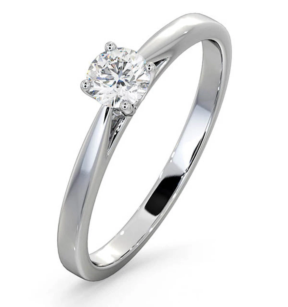 Engagement Ring Elysia 0.33ct Lab Diamond H/Si in Platinum