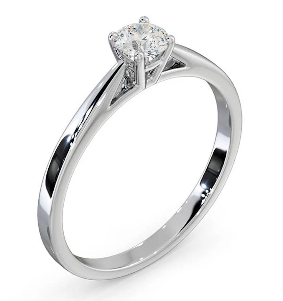 Engagement Ring Elysia 0.33ct Lab Diamond H/Si in Platinum