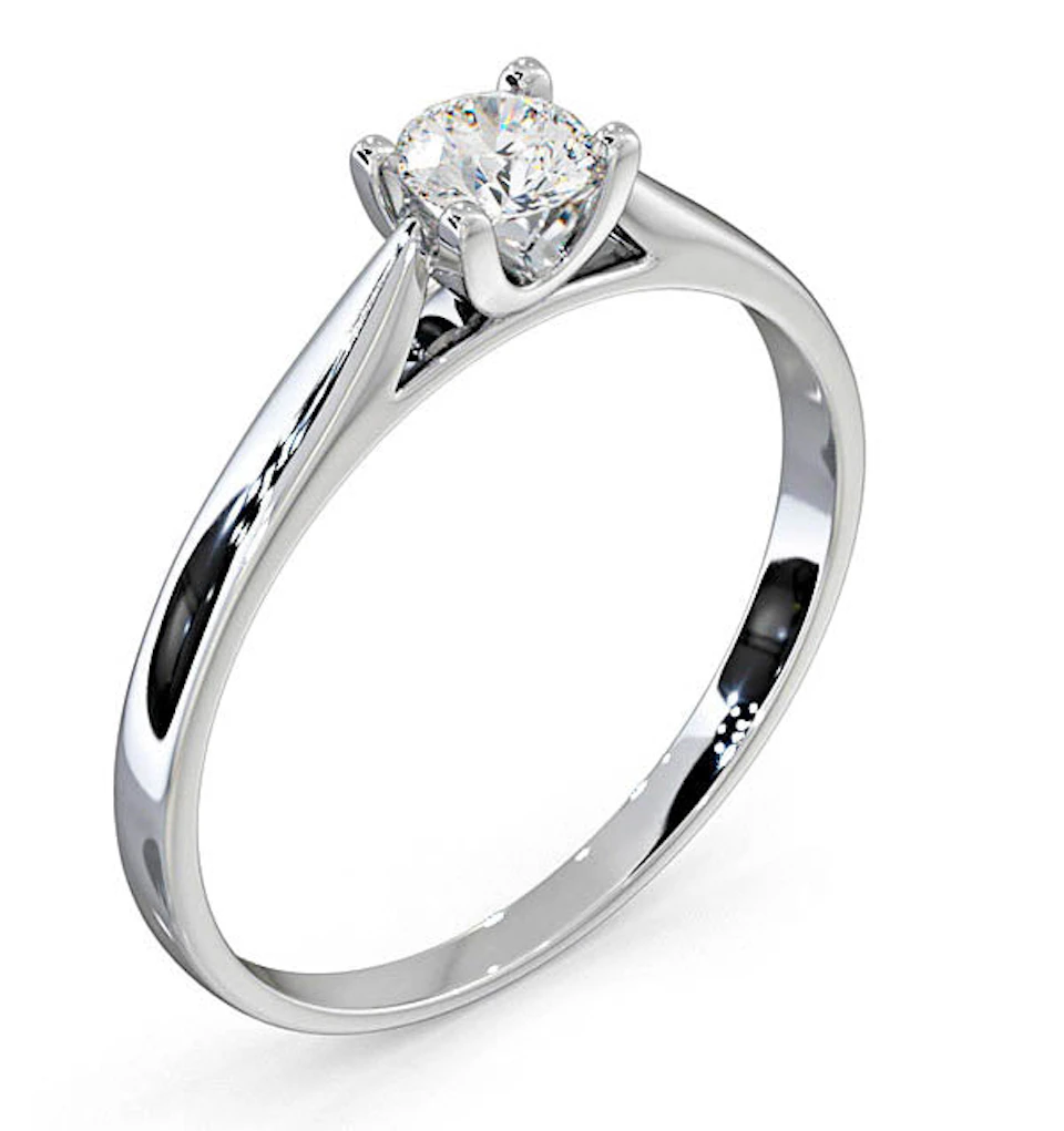 Engagement Ring Grace 0.25ct Lab Diamond H/Si in 18K White Gold