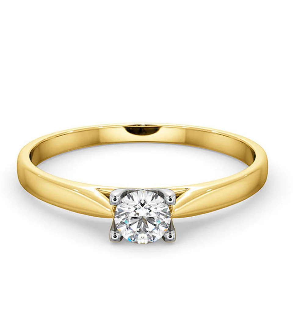 Engagement Ring Grace 0.25ct Lab Diamond H/Si in 18K Gold