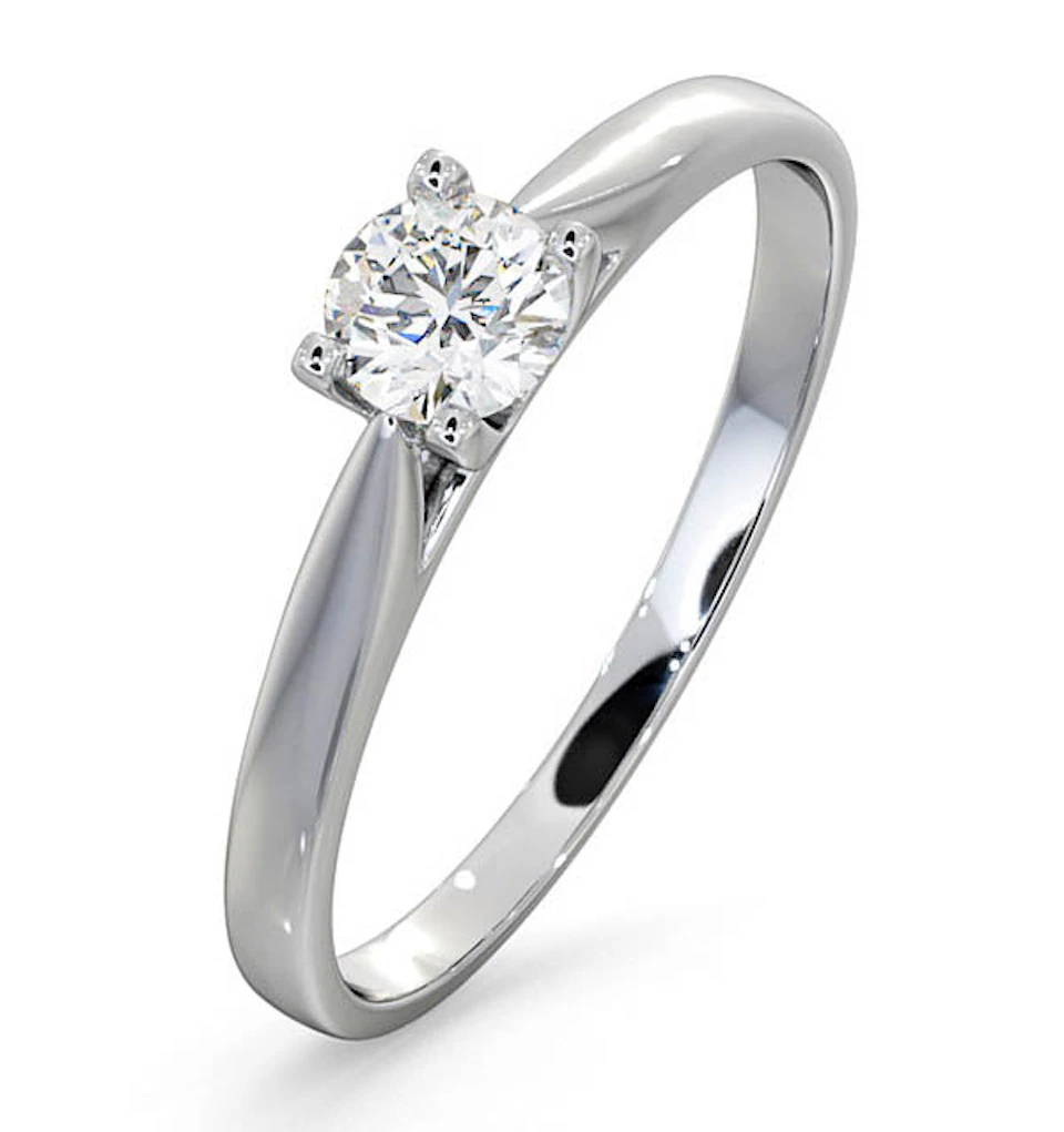 Engagement Ring Grace 0.33ct Lab Diamond H/Si in Platinum