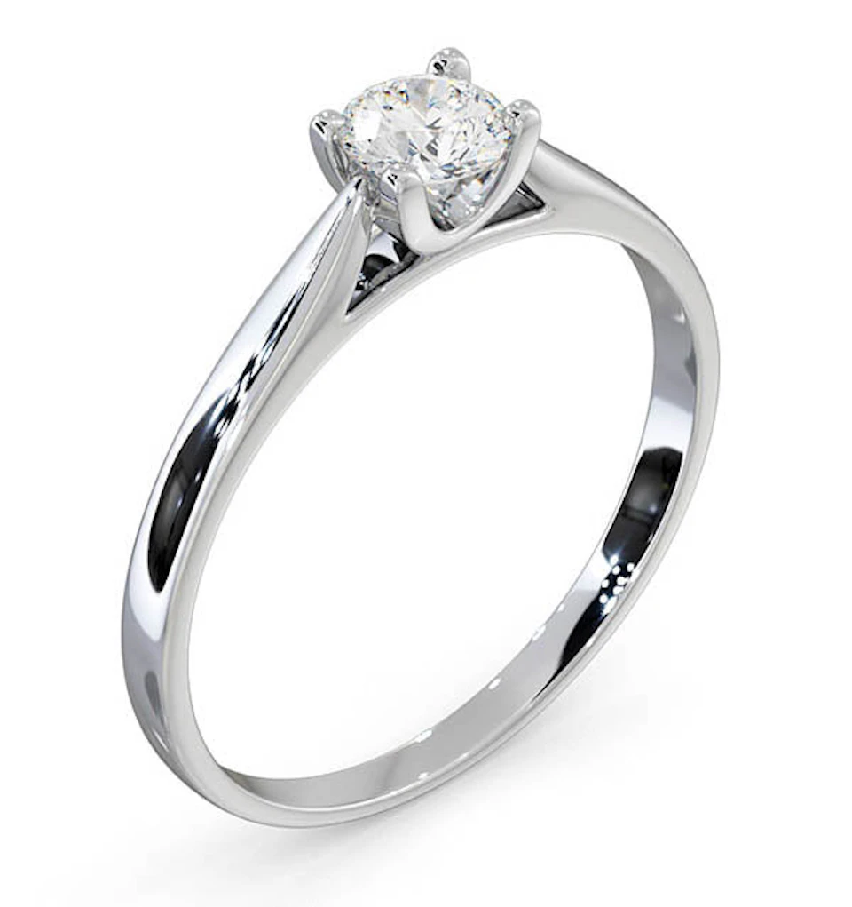 Engagement Ring Grace 0.33ct Lab Diamond H/Si in Platinum